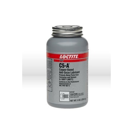Loctite Anti Seize Lubricant, C5-AR Copper Based Anti-Seize Lubricant 8 oz. Net Wt. Brush Top LOC51147